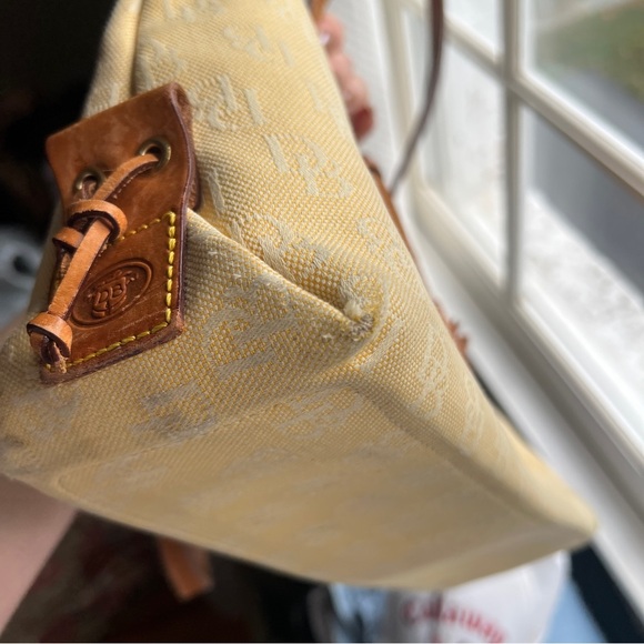 Dooney & Bourke yellow monogram canvas tote - Picture 8 of 16